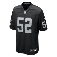 Elandon Roberts Las Vegas Raiders Team Game Jersey Black - Nike
