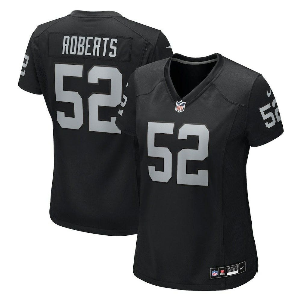 Elandon Roberts Las Vegas Raiders Women's Team Game Jersey Black - Nike