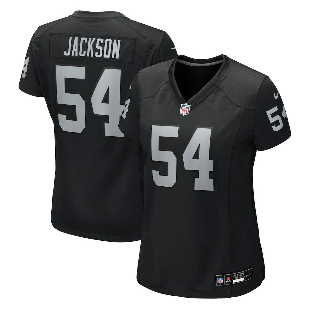 Brennan Jackson Las Vegas Raiders Women's Team Game Jersey Black - Nike