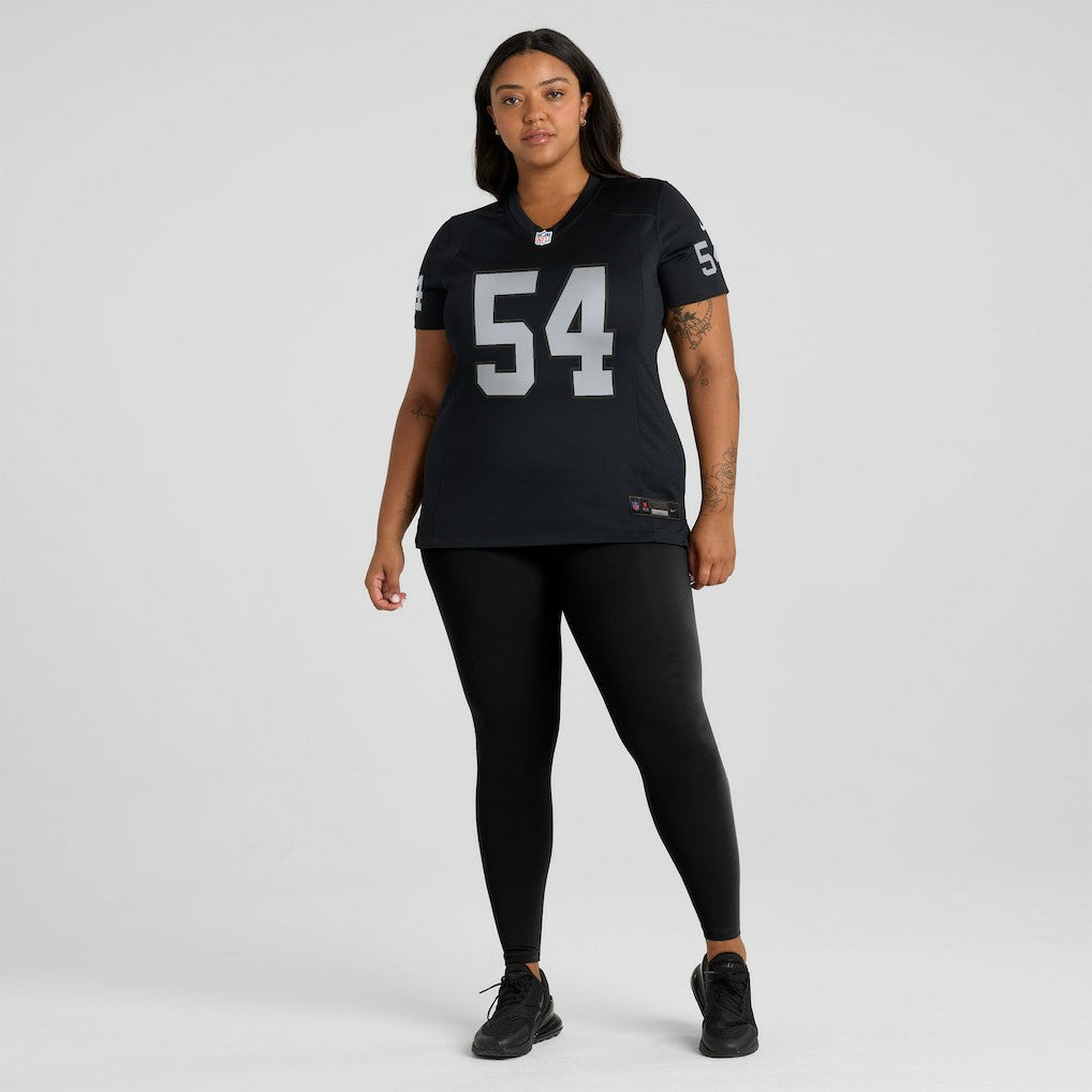 Brennan Jackson Las Vegas Raiders Women's Team Game Jersey Black - Nike