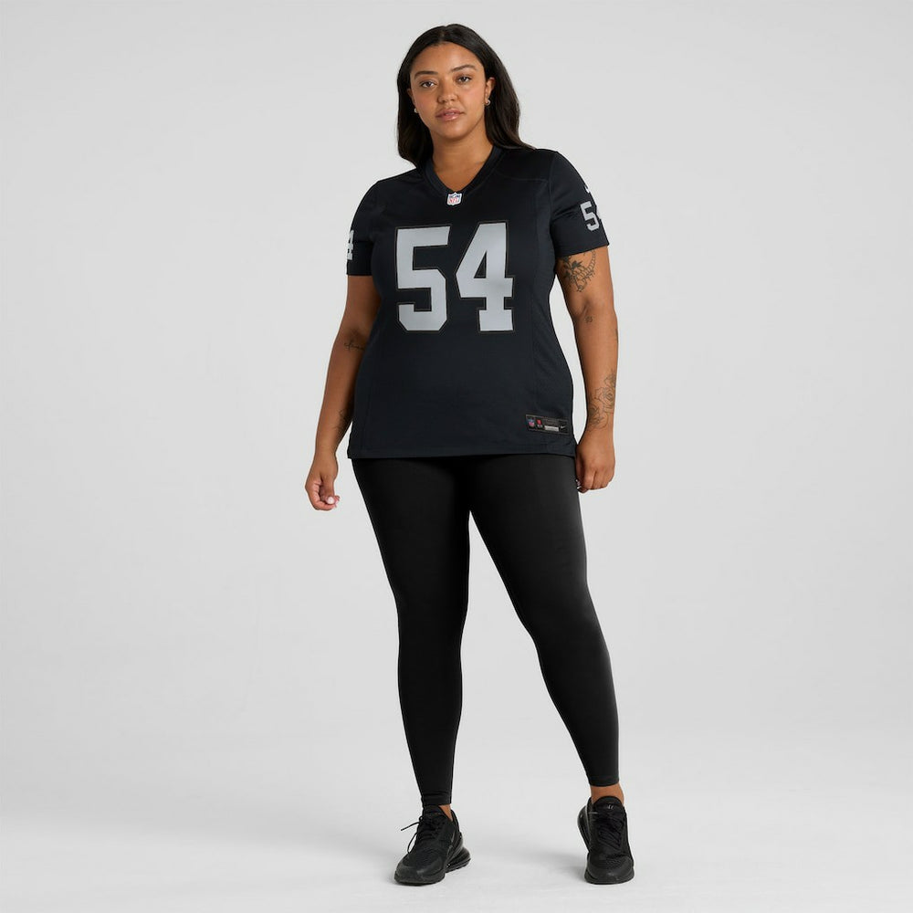 Brennan Jackson Las Vegas Raiders Women's Team Game Jersey Black - Nike