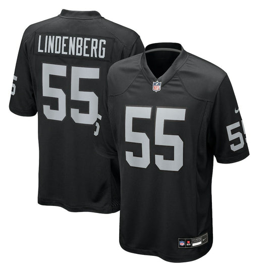 Cody Lindenberg Las Vegas Raiders Team Game Jersey - Black | NFL Jerseys
