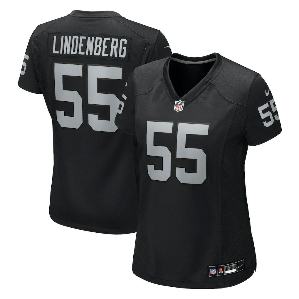 Cody Lindenberg Las Vegas Raiders Women's Team Game Jersey Black - Nike