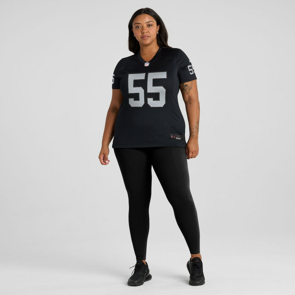 Cody Lindenberg Las Vegas Raiders Women's Team Game Jersey Black - Nike