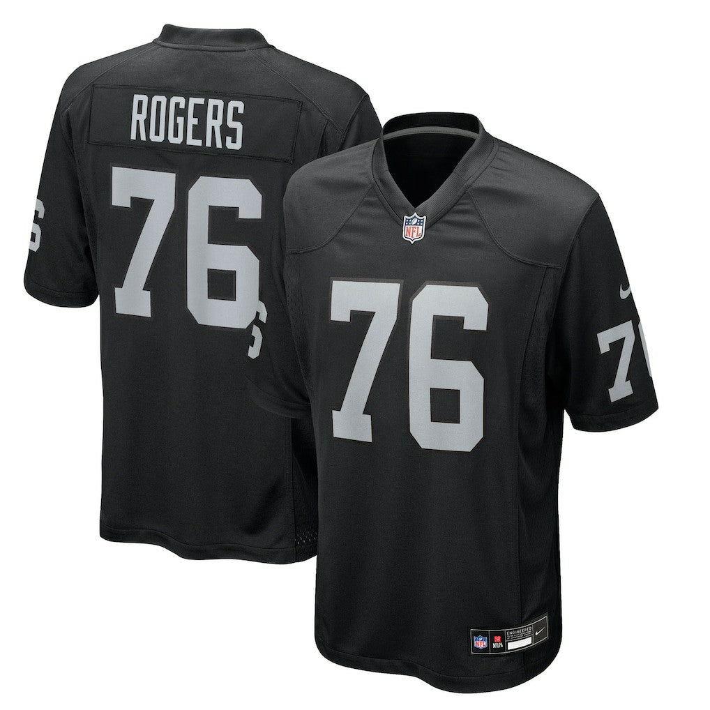 Caleb Rogers Las Vegas Raiders Team Game Jersey Black - Nike
