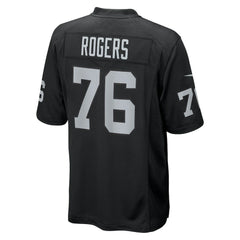 Caleb Rogers Las Vegas Raiders Team Game Jersey Black - Nike