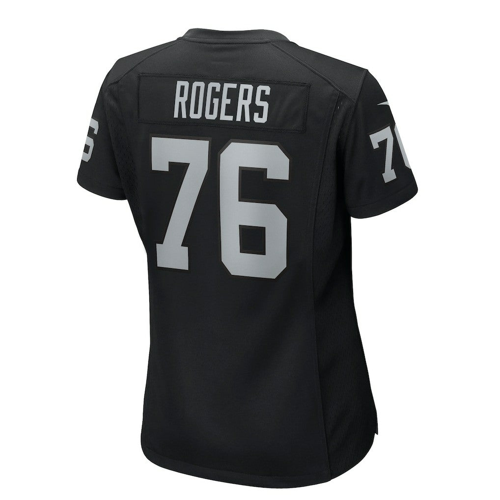 Caleb Rogers Las Vegas Raiders Women's Team Game Jersey Black - Nike