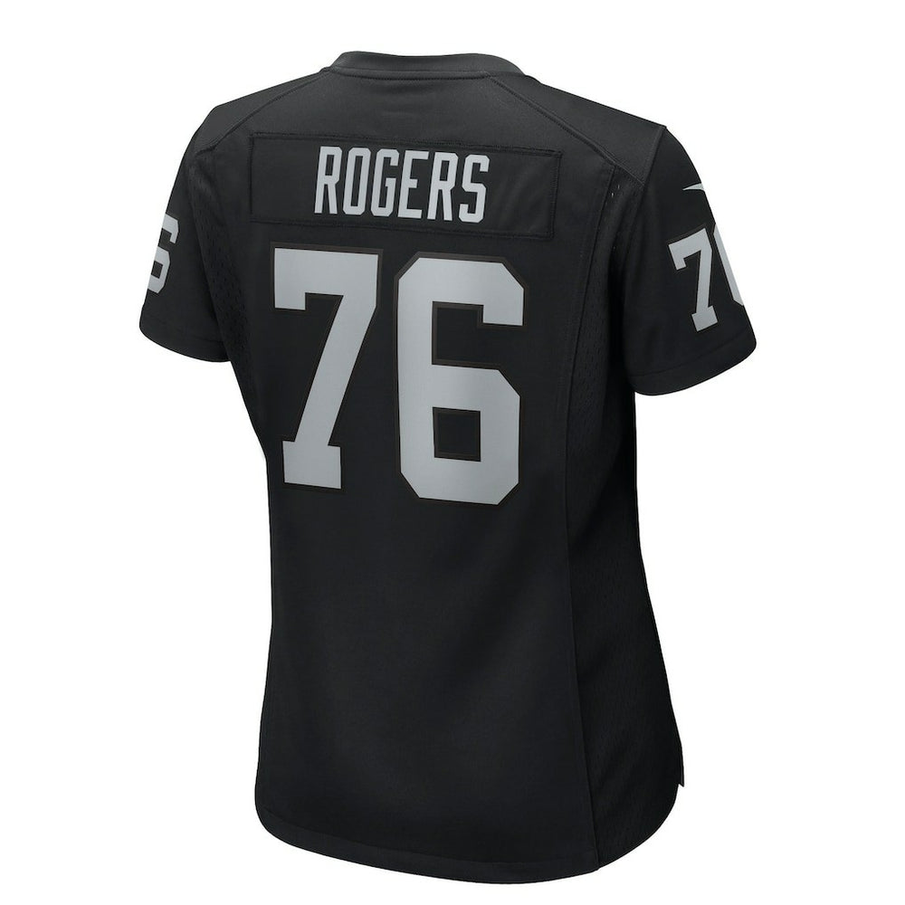 Caleb Rogers Las Vegas Raiders Women's Team Game Jersey Black - Nike