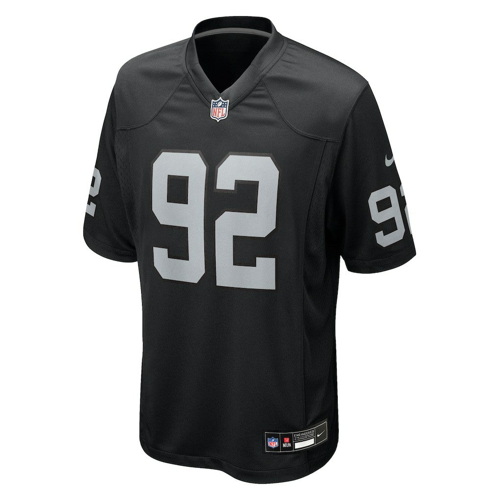 JJ Pegues Las Vegas Raiders Team Game Jersey Black - Nike