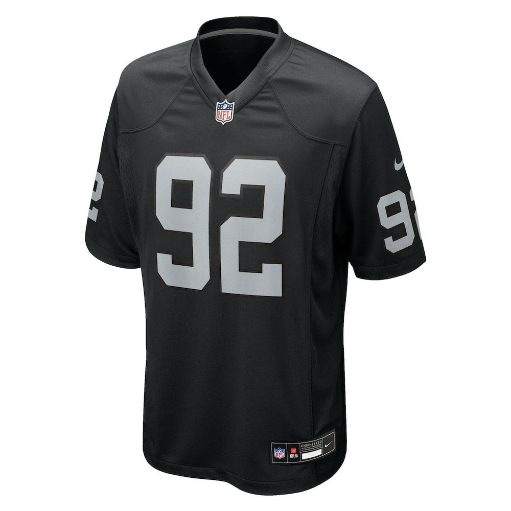JJ Pegues Las Vegas Raiders Team Game Jersey Black - Nike