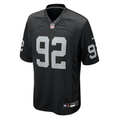 JJ Pegues Las Vegas Raiders Team Game Jersey Black - Nike