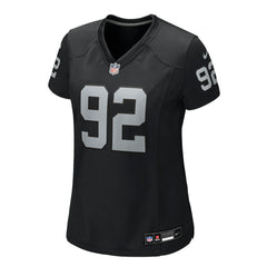 JJ Pegues Las Vegas Raiders Women's Team Game Jersey Black - Nike