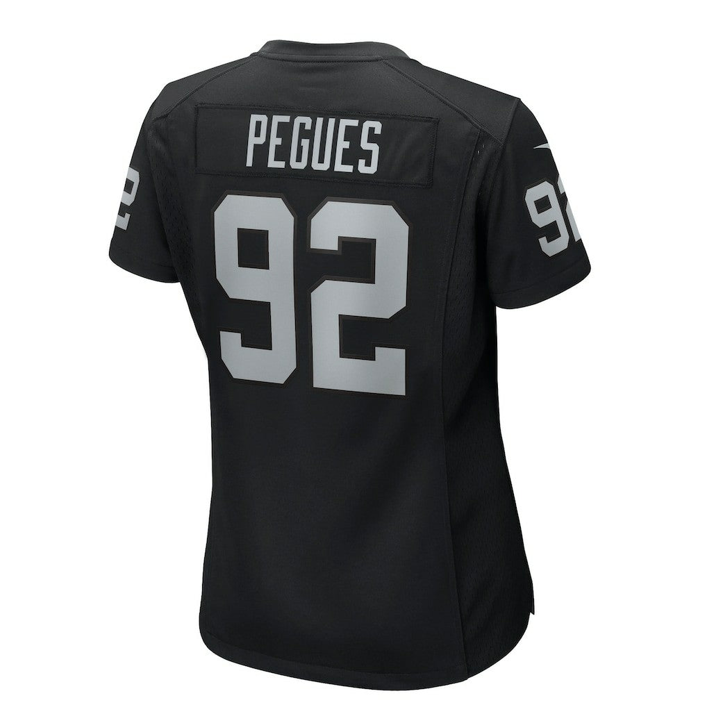 JJ Pegues Las Vegas Raiders Women's Team Game Jersey Black - Nike