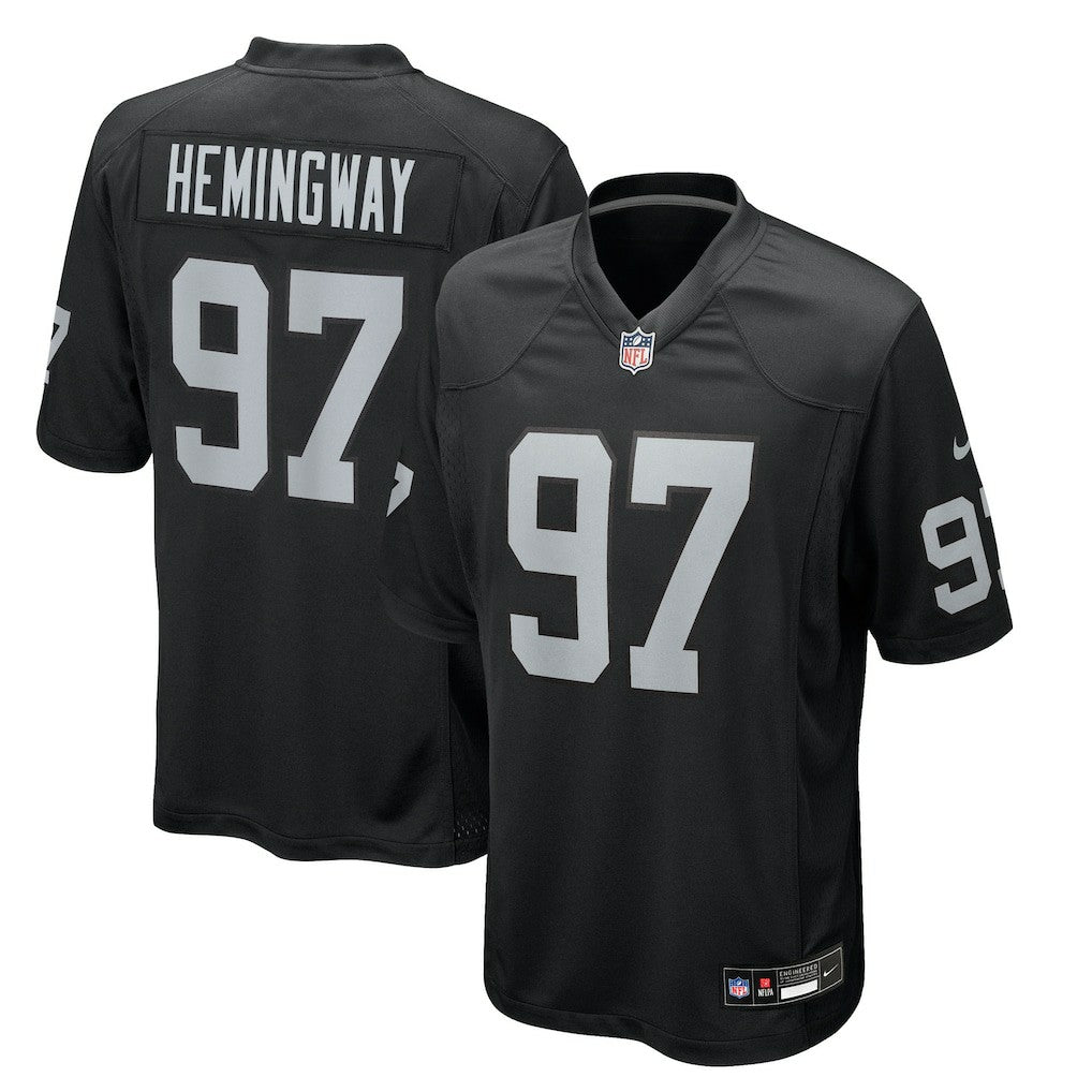 Tonka Hemingway Las Vegas Raiders Team Game Jersey Black - Nike
