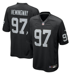 Tonka Hemingway Las Vegas Raiders Team Game Jersey Black - Nike