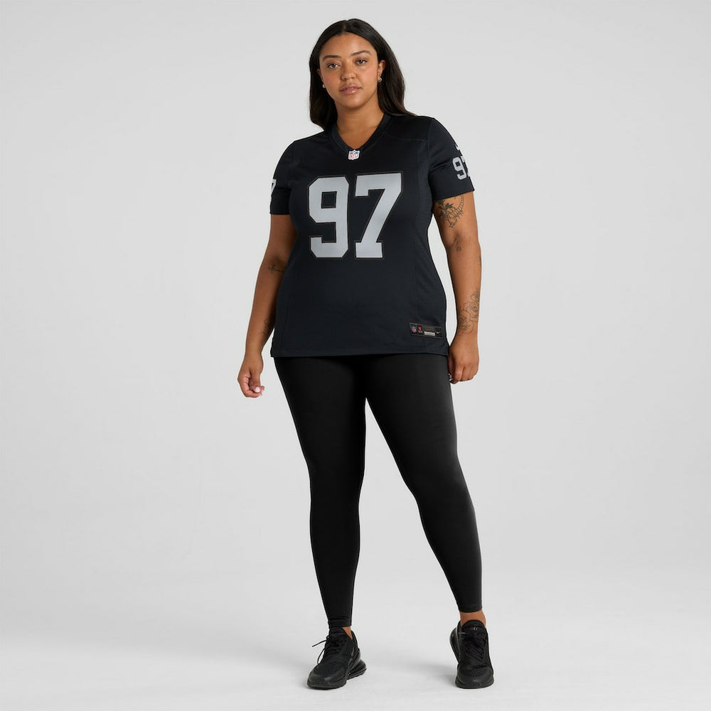 Tonka Hemingway Las Vegas Raiders Women's Team Game Jersey Black - Nike
