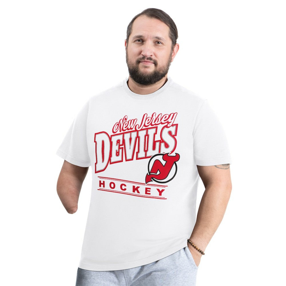 New Jersey Devils - G-III Sports by Carl Banks Adaptive Headliner T-Shirt White