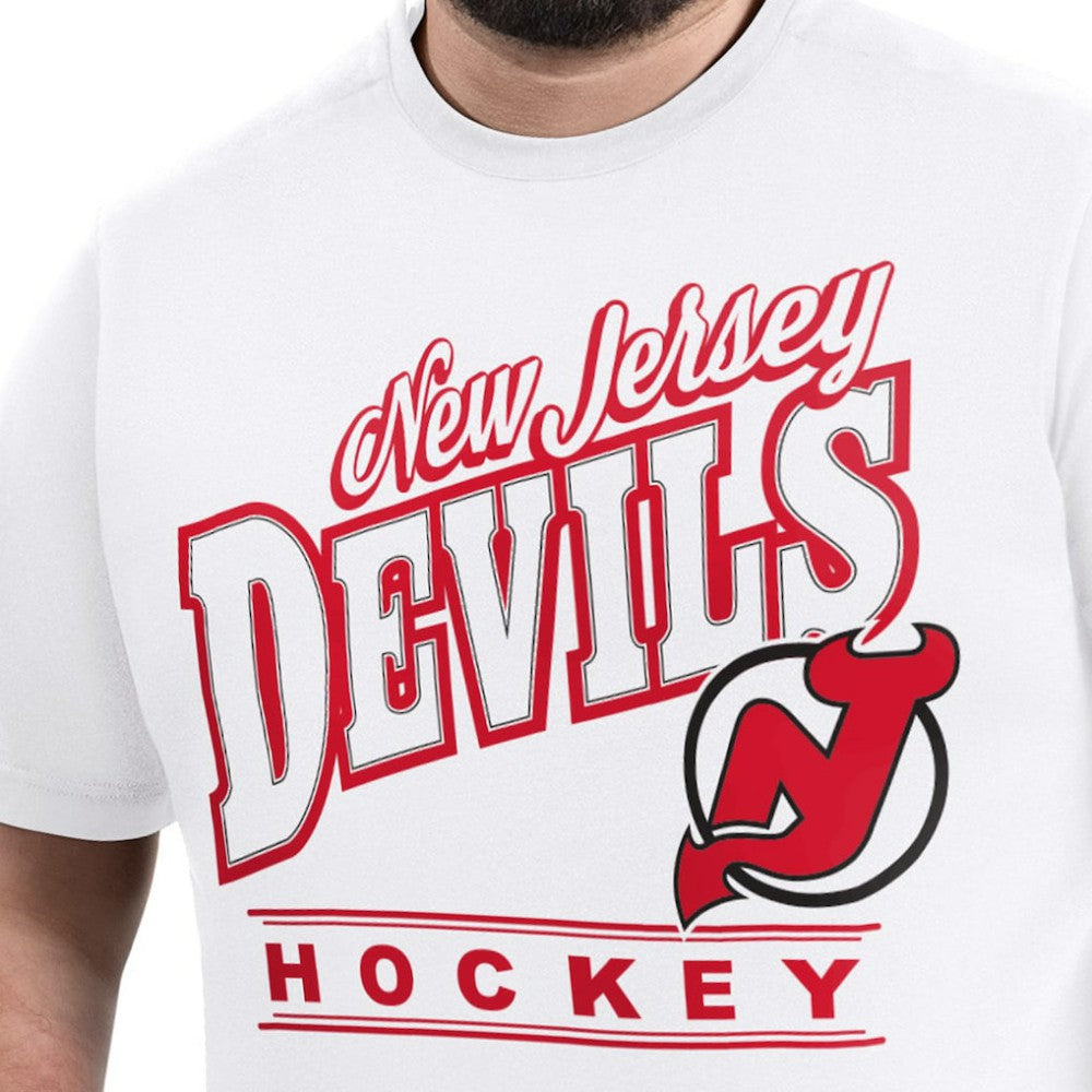 New Jersey Devils - G-III Sports by Carl Banks Adaptive Headliner T-Shirt White