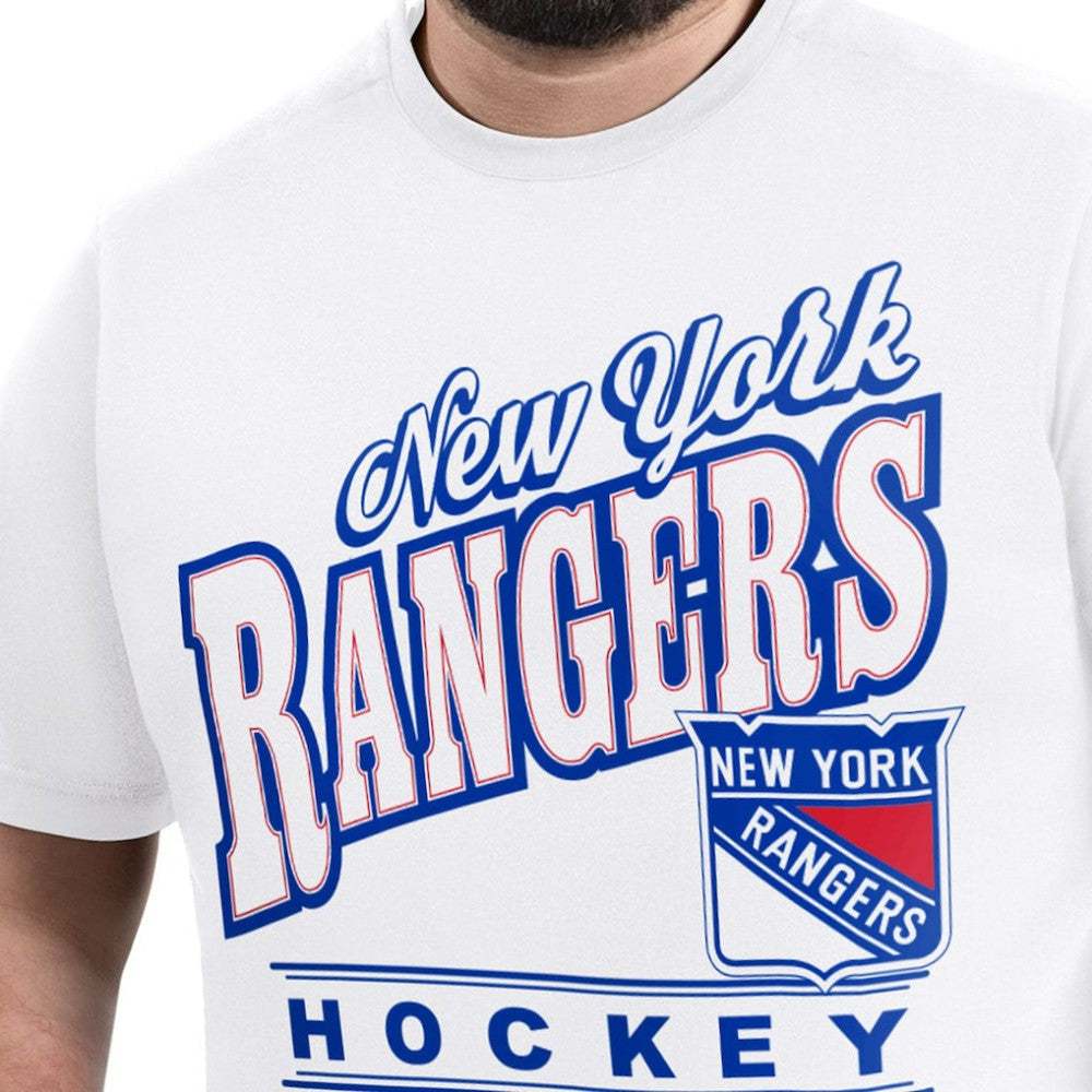 New York Rangers G-III Sports by Carl Banks Adaptive Headliner T-Shirt White