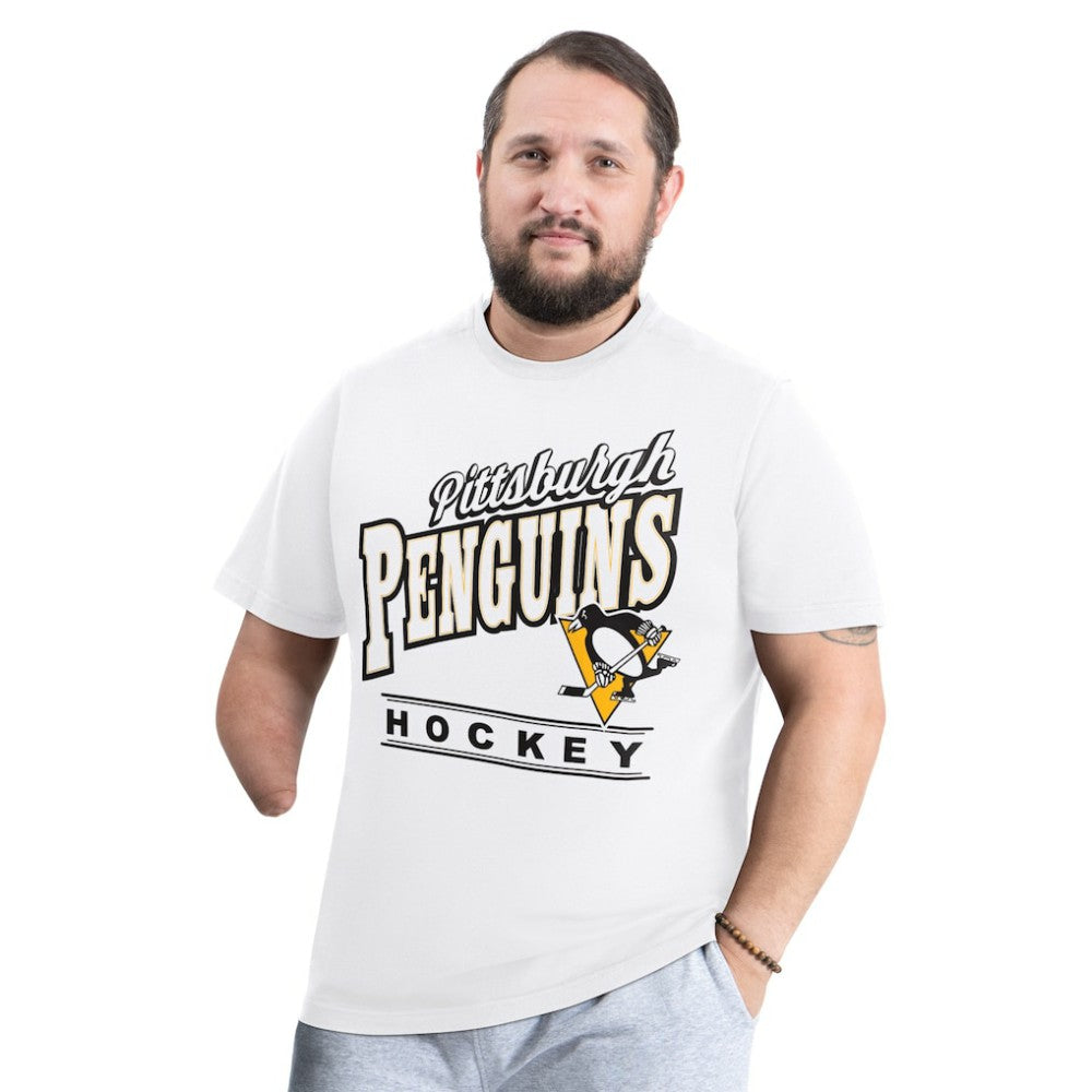 Pittsburgh Penguins G-III Sports by Carl Banks Adaptive Headliner T-Shirt White