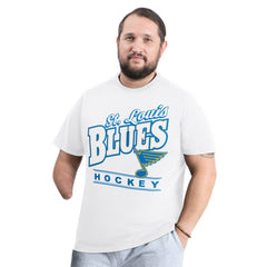 St. Louis Blues - G-III Sports by Carl Banks Adaptive Headliner T-Shirt White