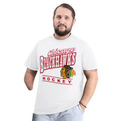 Chicago Blackhawks G-III Sports by Carl Banks Adaptive Headliner T-Shirt White