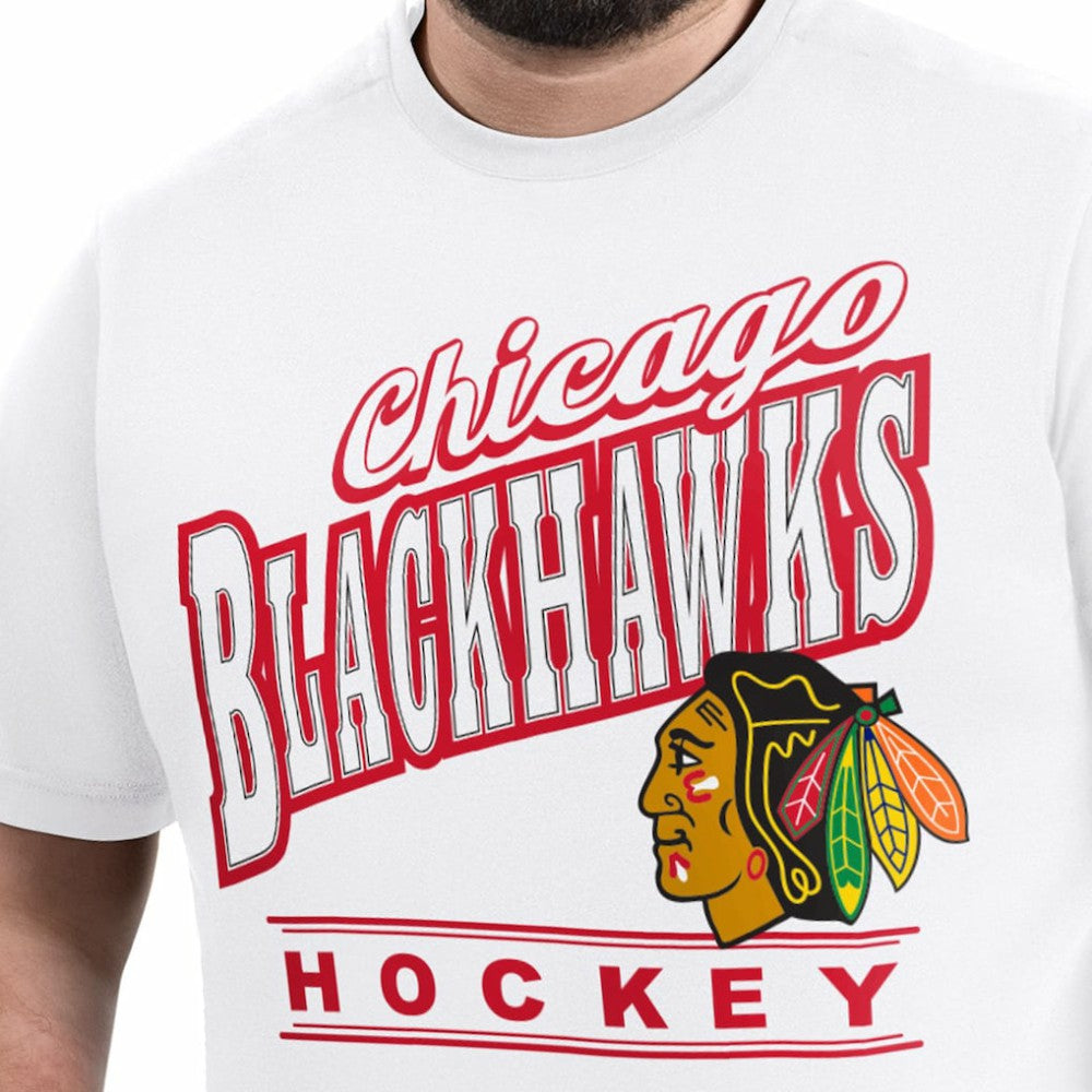 Chicago Blackhawks G-III Sports by Carl Banks Adaptive Headliner T-Shirt White