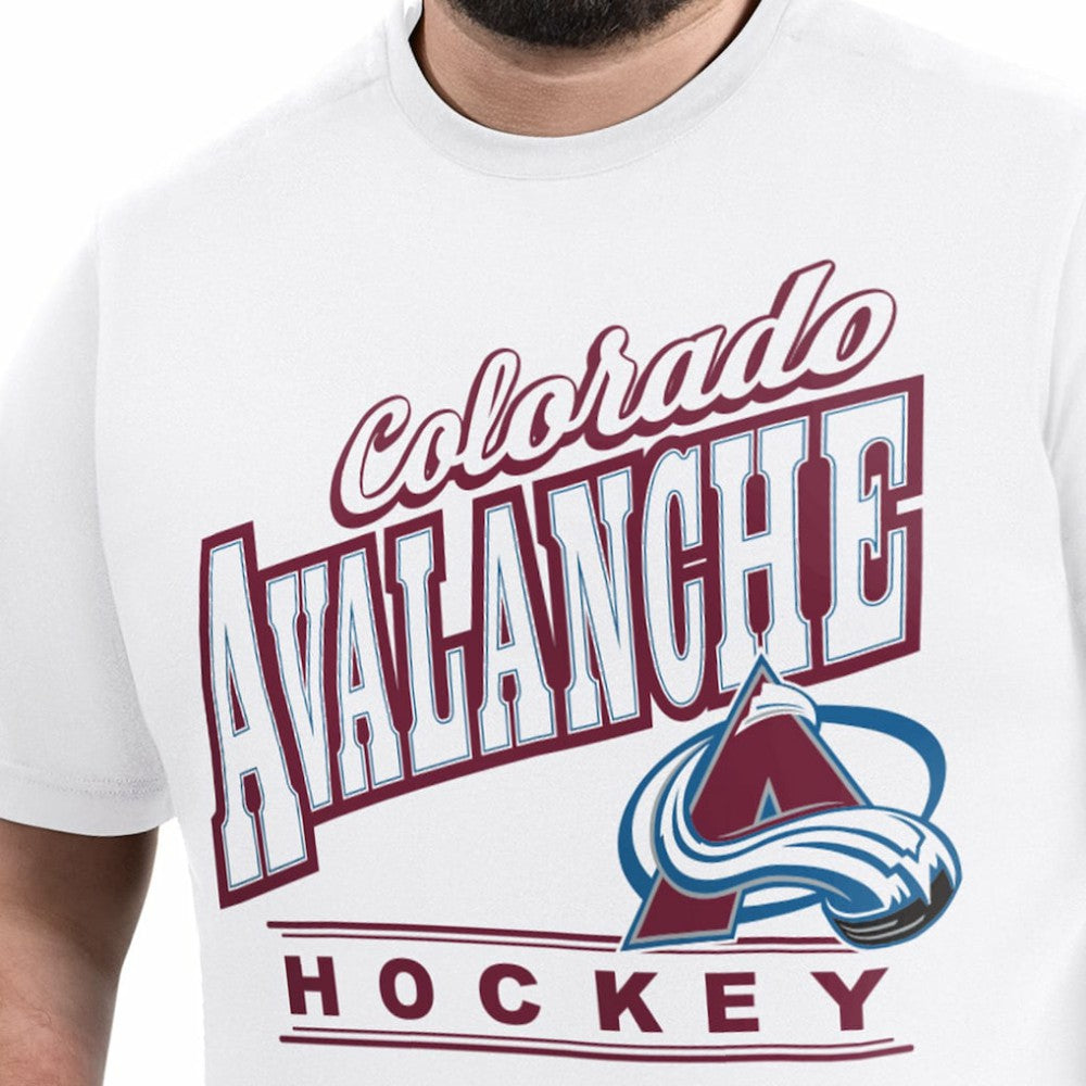 Colorado Avalanche - G-III Sports by Carl Banks Adaptive Headliner T-Shirt White