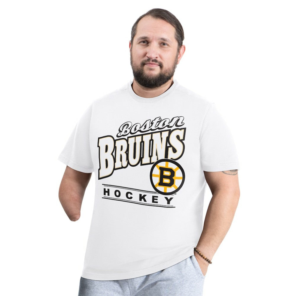 Boston Bruins G-III Sports by Carl Banks Adaptive Headliner T-Shirt White