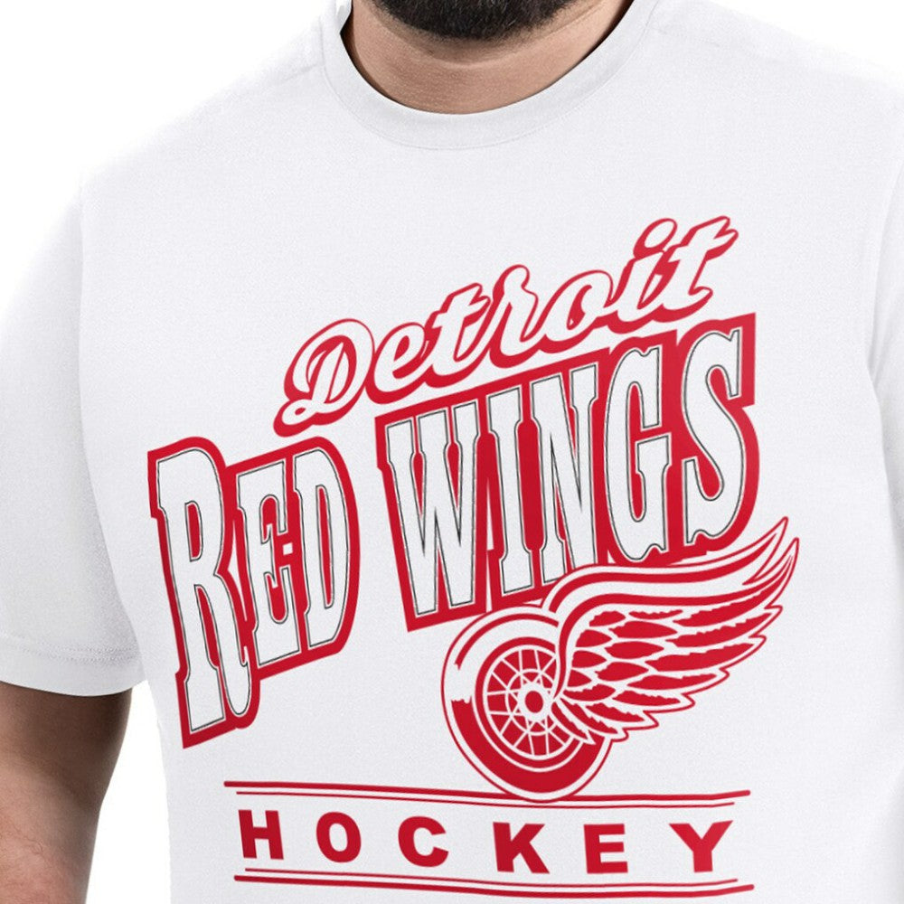 Detroit Red Wings - G-III Sports by Carl Banks Adaptive Headliner T-Shirt White