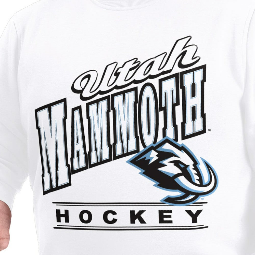 Utah Mammoth - G-III Sports by Carl Banks Adaptive Headliner Fleece Sweatshirt White