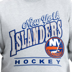 New York Islanders - G-III Sports by Carl Banks Adaptive Headliner Fleece Sweatshirt Gray