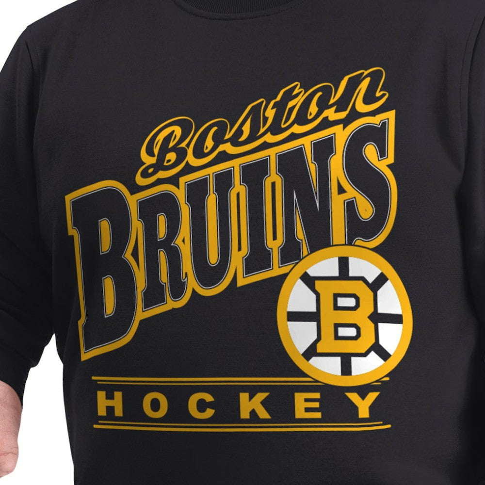 Boston Bruins G-III Sports by Carl Banks Adaptive Headliner Fleece Sweatshirt Black