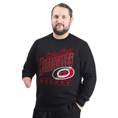 Carolina Hurricanes - G-III Sports by Carl Banks Adaptive Headliner Fleece Sweatshirt Black