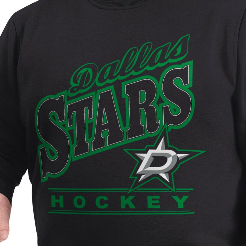 Dallas Stars - G-III Sports by Carl Banks Adaptive Headliner Fleece Sweatshirt Black
