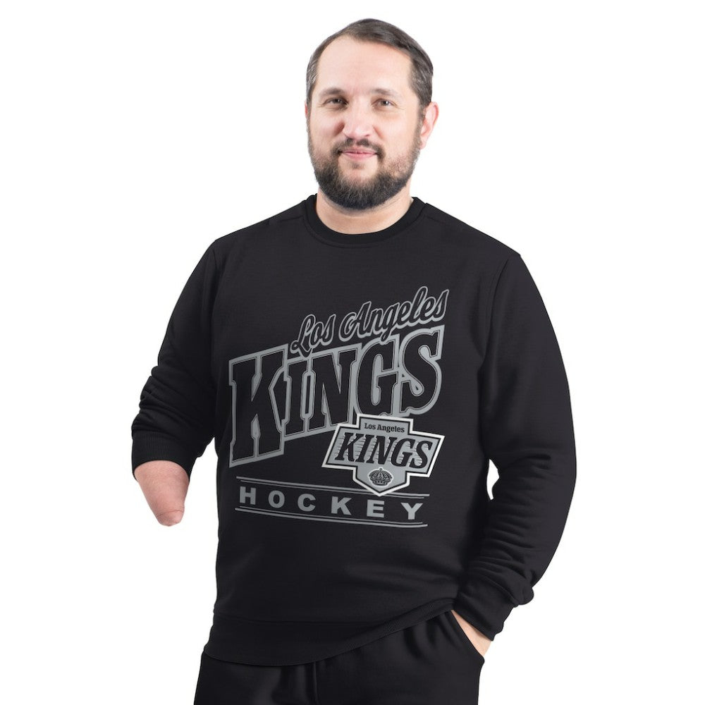 Los Angeles Kings - G-III Sports by Carl Banks Adaptive Headliner Fleece Sweatshirt Black