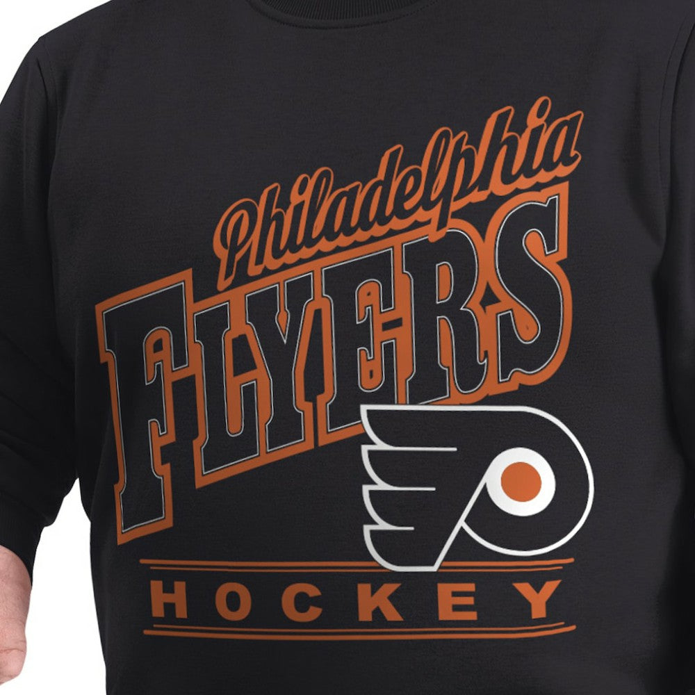 Philadelphia Flyers - G-III Sports by Carl Banks Adaptive Headliner Fleece Sweatshirt Black