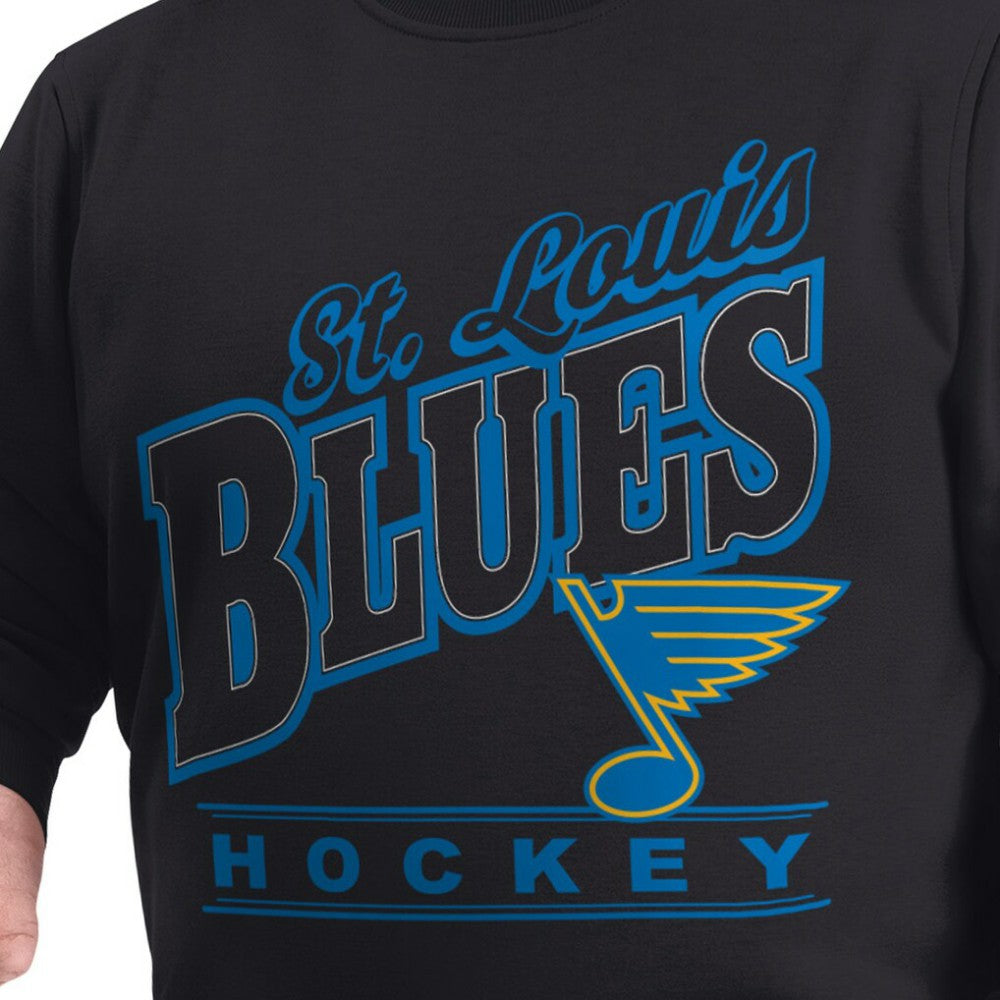 St. Louis Blues - G-III Sports by Carl Banks Adaptive Headliner Fleece Sweatshirt Black