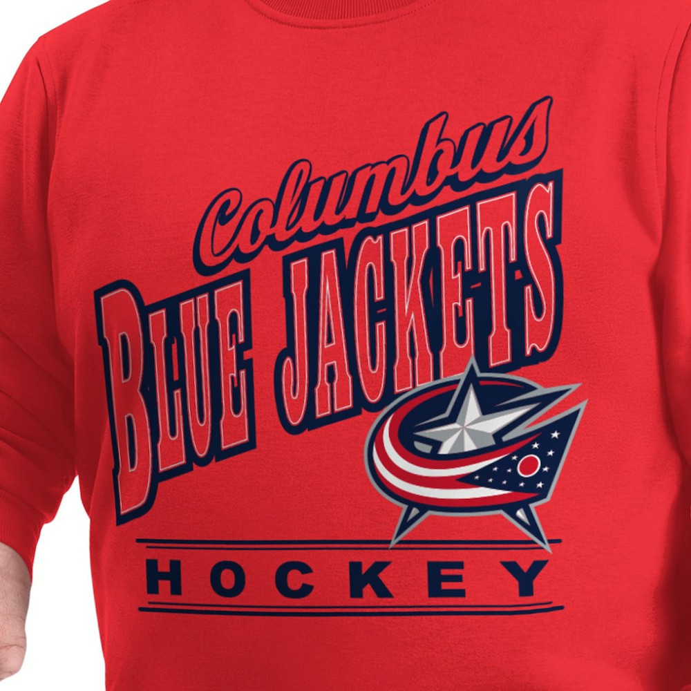 Columbus Blue Jackets - G-III Sports by Carl Banks Adaptive Headliner Fleece Sweatshirt Red