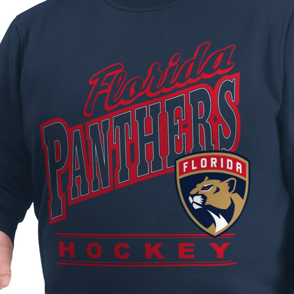 Florida Panthers - G-III Sports by Carl Banks Adaptive Headliner Fleece Sweatshirt Navy