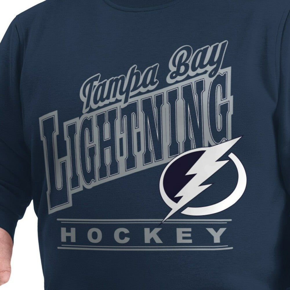 Tampa Bay Lightning - G-III Sports by Carl Banks Adaptive Headliner Fleece Sweatshirt Navy