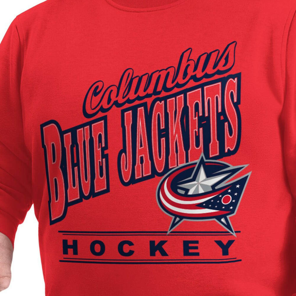Columbus Blue Jackets - G-III Sports by Carl Banks Adaptive Headliner Fleece Sweatshirt Red