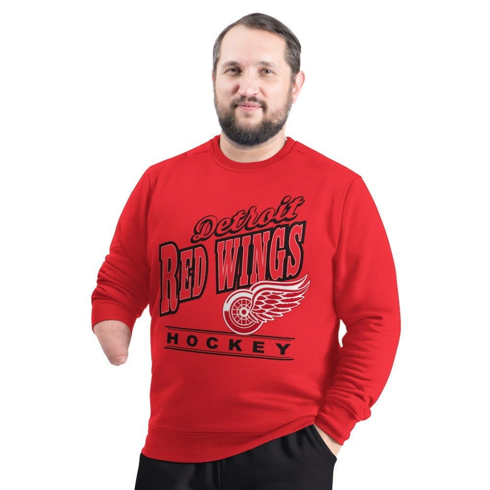 Detroit Red Wings - G-III Sports by Carl Banks Adaptive Headliner Fleece Sweatshirt Red