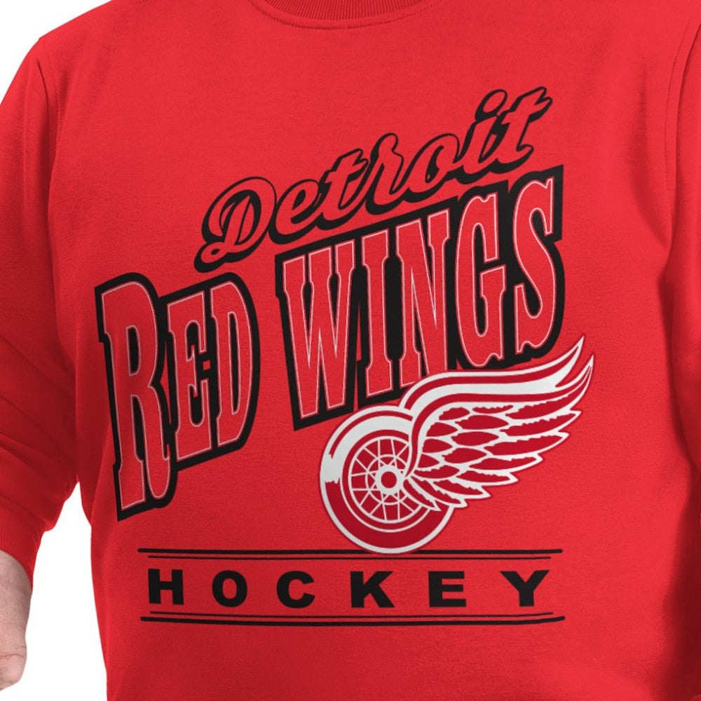 Detroit Red Wings - G-III Sports by Carl Banks Adaptive Headliner Fleece Sweatshirt Red