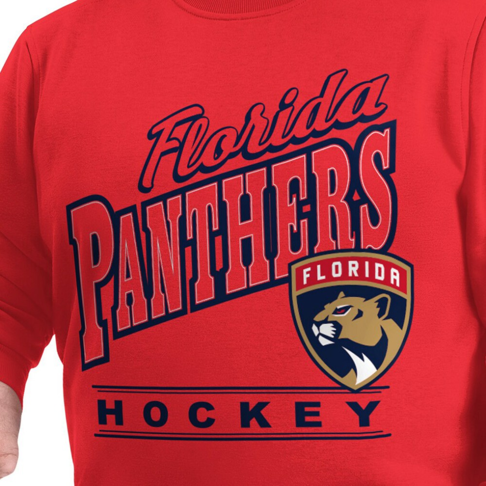 Florida Panthers - G-III Sports by Carl Banks Adaptive Headliner Fleece Sweatshirt Red