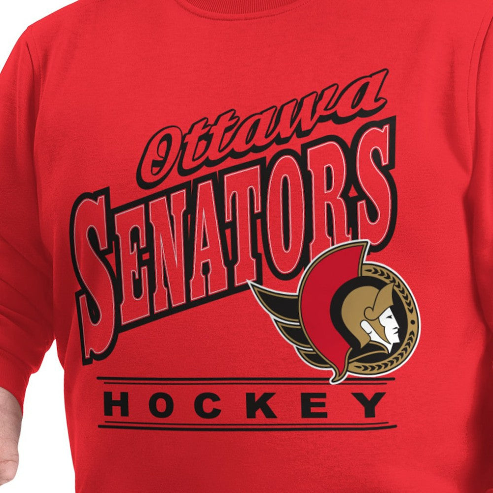 Ottawa Senators - G-III Sports by Carl Banks Adaptive Headliner Fleece Sweatshirt Red