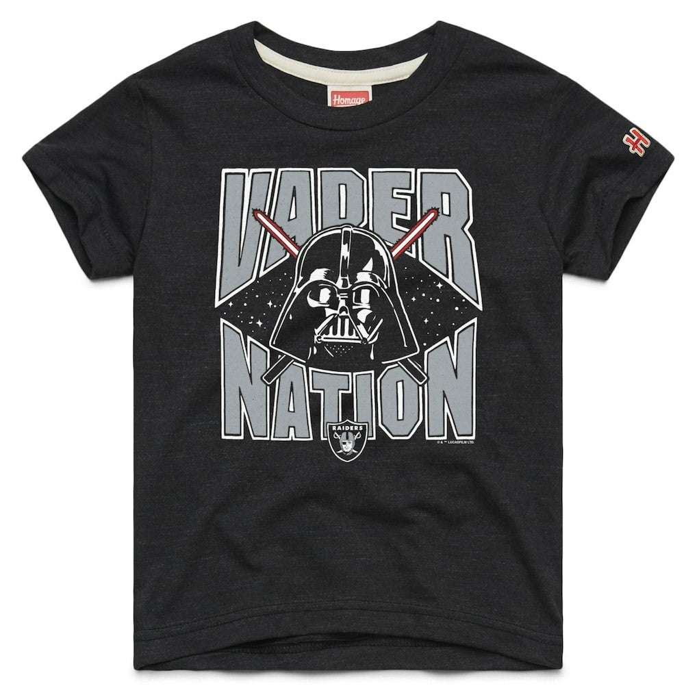 Las Vegas Raiders Homage Youth Star Wars x NFL Tri-Blend T-Shirt Black - NFL