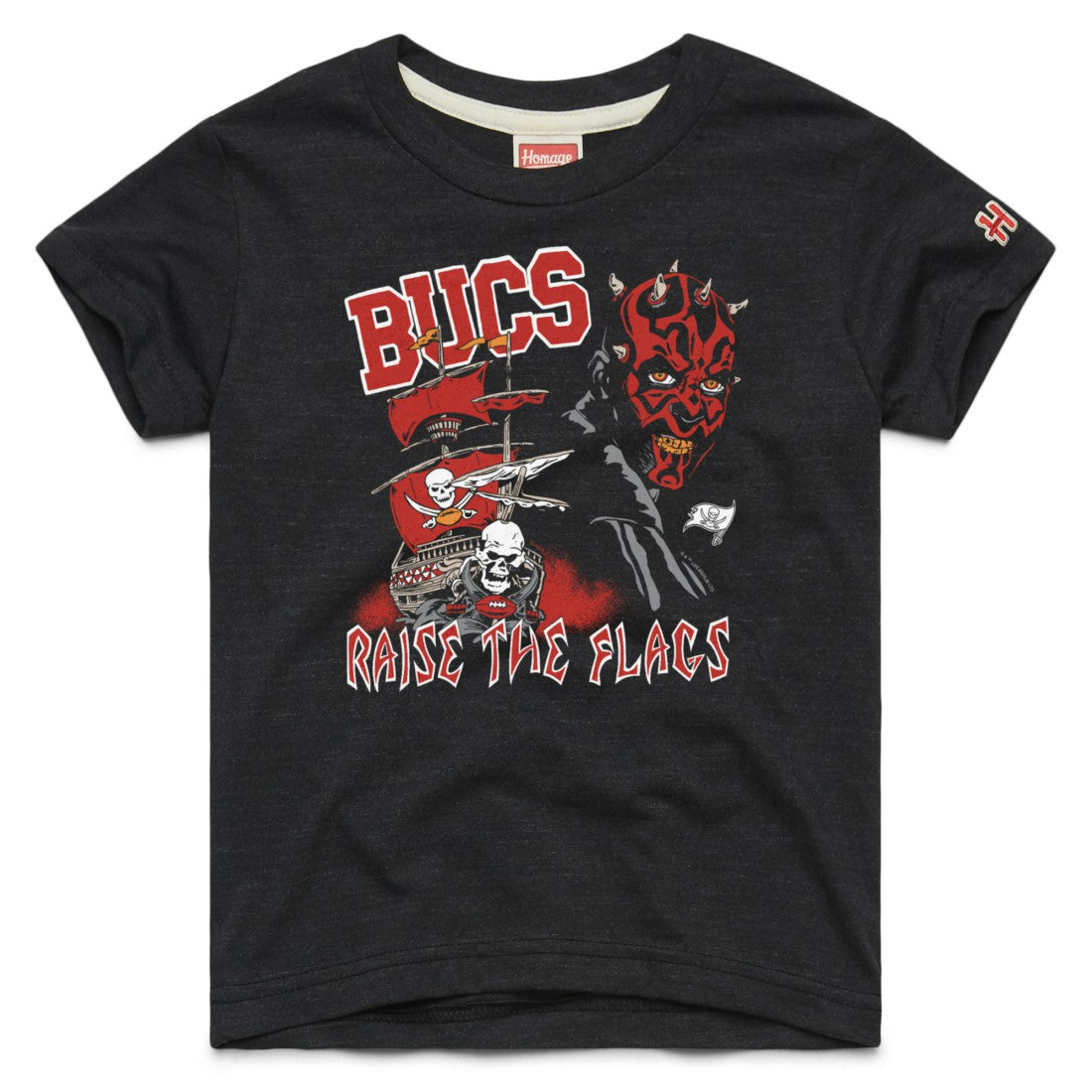 Tampa Bay Buccaneers Homage Youth Star Wars x NFL Tri-Blend T-Shirt Black - NFL