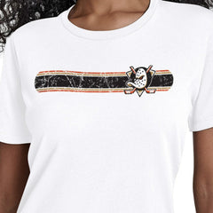 Anaheim Ducks - Starter Women's Team Stripe T-Shirt White