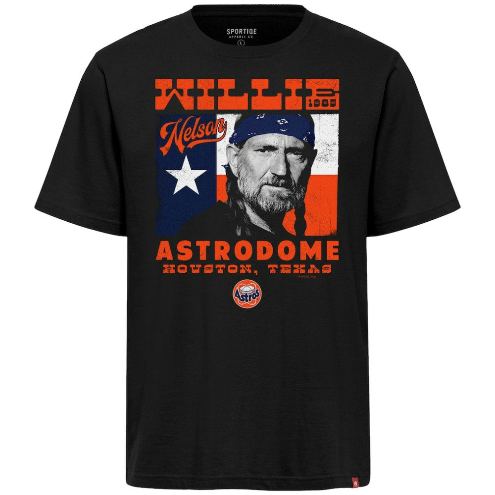 Houston Astros x Willie Nelson Sportiqe Unisex Astrodome Tri-Blend T-Shirt Clearance